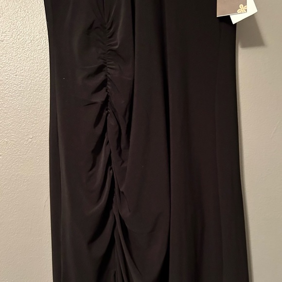 NWT Taylor Sz 12 Black Halter High Slit Maxi Dress! - Picture 4 of 15